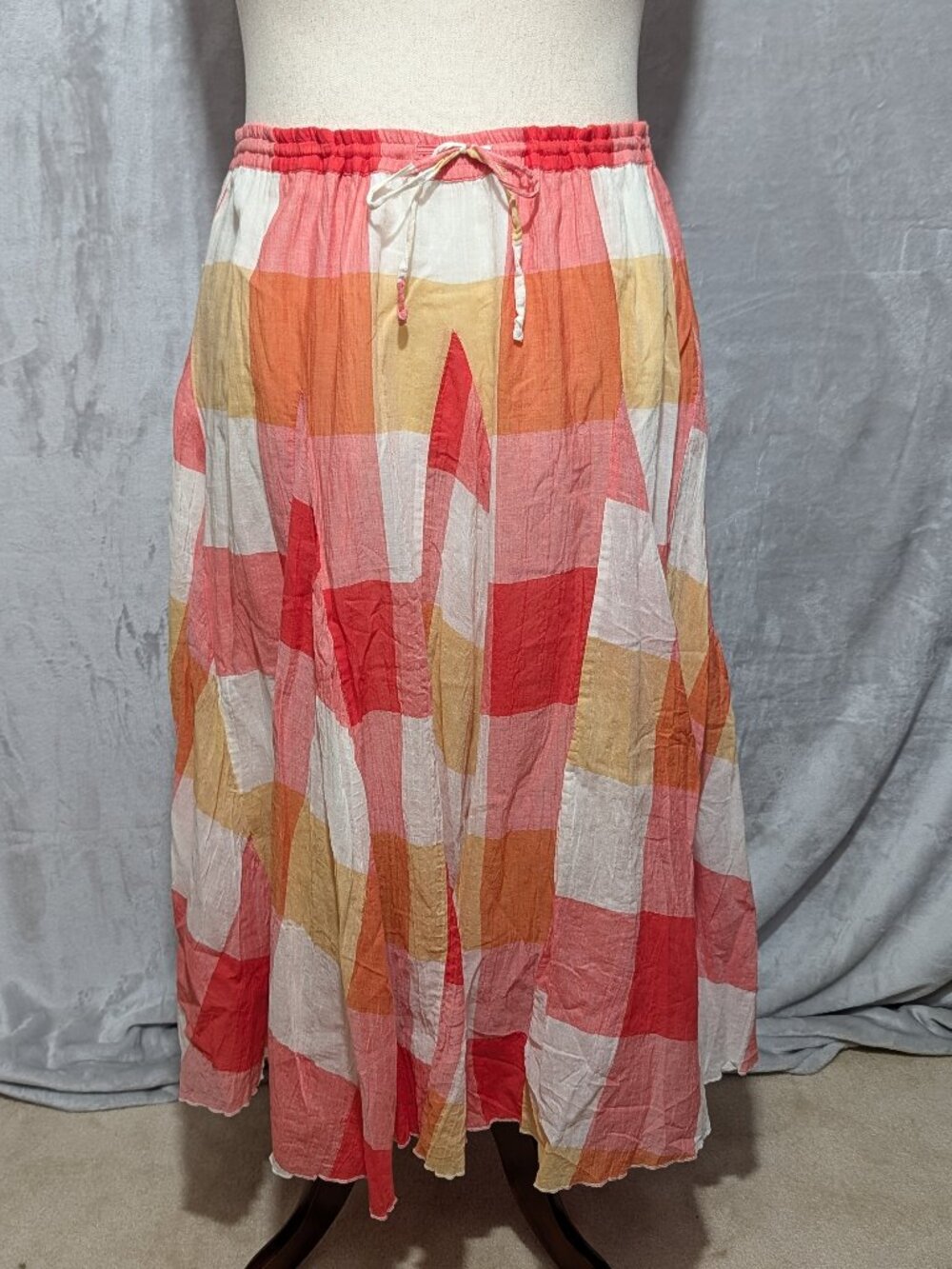 Coldwater Creek 100% Cotton Flared Skirt Size PL